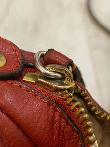 Authentic coach red leather bag