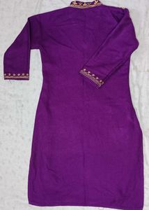 Purple Kashmiri Kurta