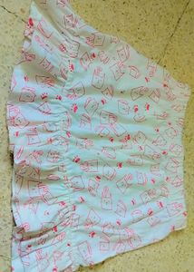 Cat Print Skirt