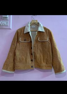 Girls Beige Fur Jacket