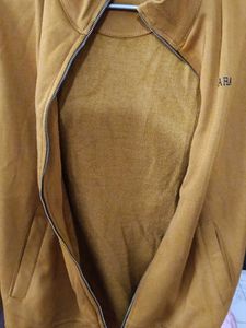 Zara Mustard Zip Up Jacket