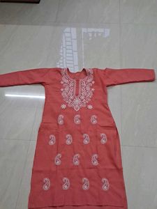 Chikankari Cotton  Kurti