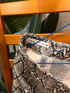 Zara Animal Print Skirt