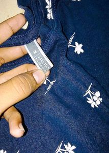 M Size navy Blue T Shirt