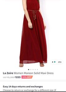 Beautiful Maroon Gown