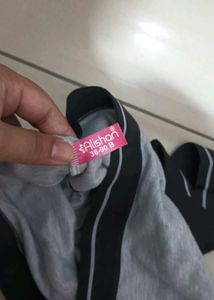 Comfy Grey Sports Bra 2pc