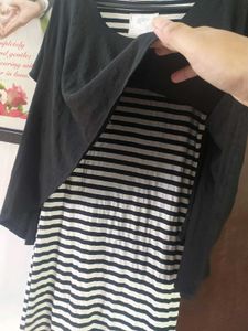 Striped Layered Dress