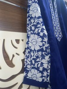 Navy Blue Straight Kurti