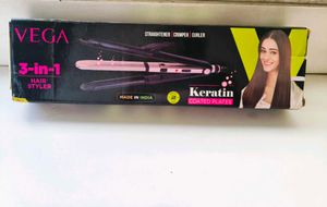 VEGA 3-in-1 Hair Styler - Straight, Curl And Crimp