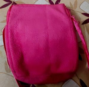 Cute Pink Teddy Bear Crossbody Bag