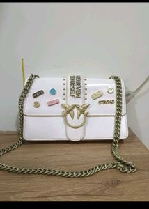 Pinko White Crossbody Bag✨