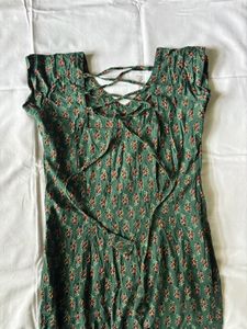 BACK TIE UP PRINTED  PINTERESTY KURTI🎀