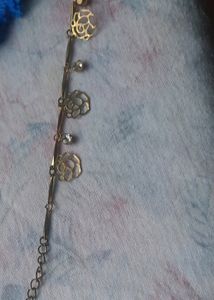 Blue Tassel And Star Metal Earrings