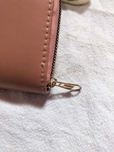 Pink Zip Around Wallet