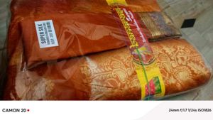 Brand New Banaras Saree Orange