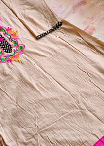 Embroidery Work Kurti For Girls