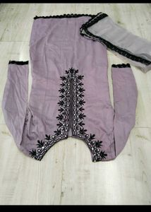 Beautiful Lavender Colour Kurta Dupatta S