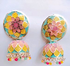 Silver Plated Pearl Jhumki For Girls/Women