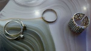 silver Rings Set