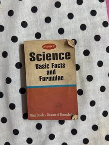 Mini Science Basic Facts & Formulae Book