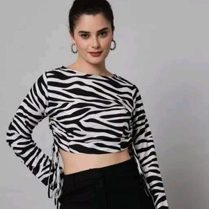 Animal Printed Crop Top Women