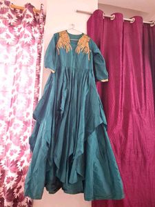 Emerald Green Embellished Dress