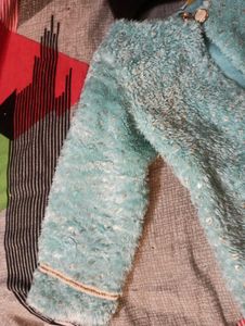 Fuzzy Blue Toddler Top