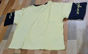 Yellow Colour Crop Top