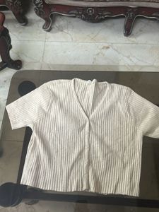 Ribbed Knit Cardigan Top