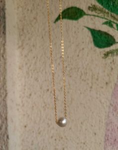 Beautiful Pearl Pendant Gold Necklace💛