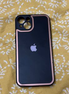 Sleek Black and Rose Gold iPhone Case