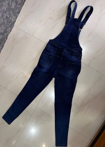 Women’s Solid Blue Fit Dungarees