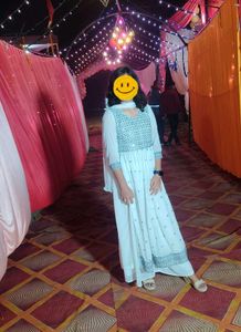Ethnic Dress White Naira Model