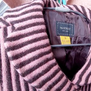 Striped Button-Down Jacket