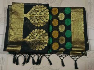 Elegant Green &amp; Gold Scarf