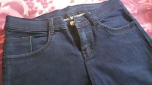 Dark Blue Denim Jeans