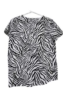 Zara Zebra Animal Print T Shirt