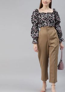 Floral Print Crop Top