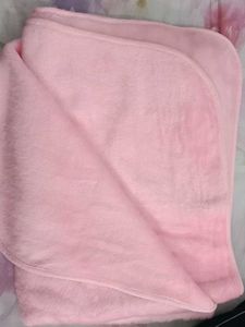 Pink single warm blanket