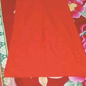 Red ChikanKari Dupatta