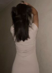 Zara Bodycon Off White (light Beige) Maxi Dress