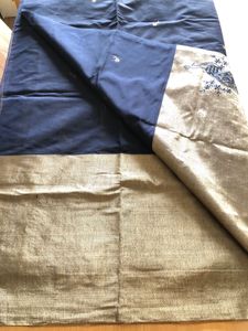 Navy Blue Emboridered Saree&amp;Blouse(Women’s)