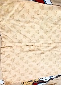 Flower Thread Design Kurti Im Light Yellow Colour