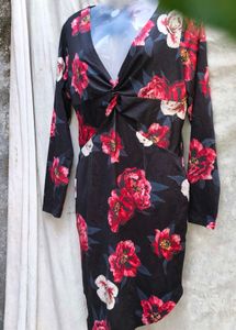 I SEXY FLOWER PRINT BODYCON
