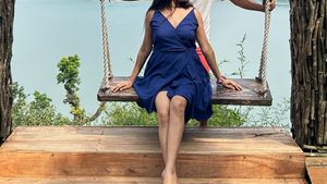 Blue Flared Dress