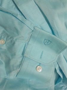 Men&#39;s Blue Long Sleeve Dress Shirt