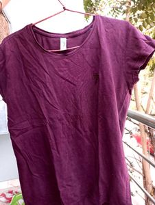 Maroon Palm Tree Graphic Tee