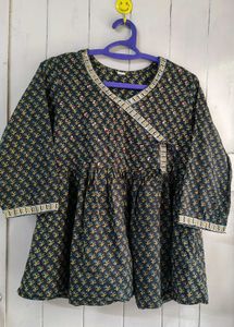 🔥Tunic rajasthani style short kurti chaniya choli