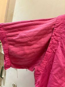 Vintage Pink Button-Up