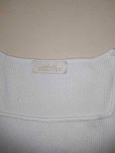 Ribbed White Top